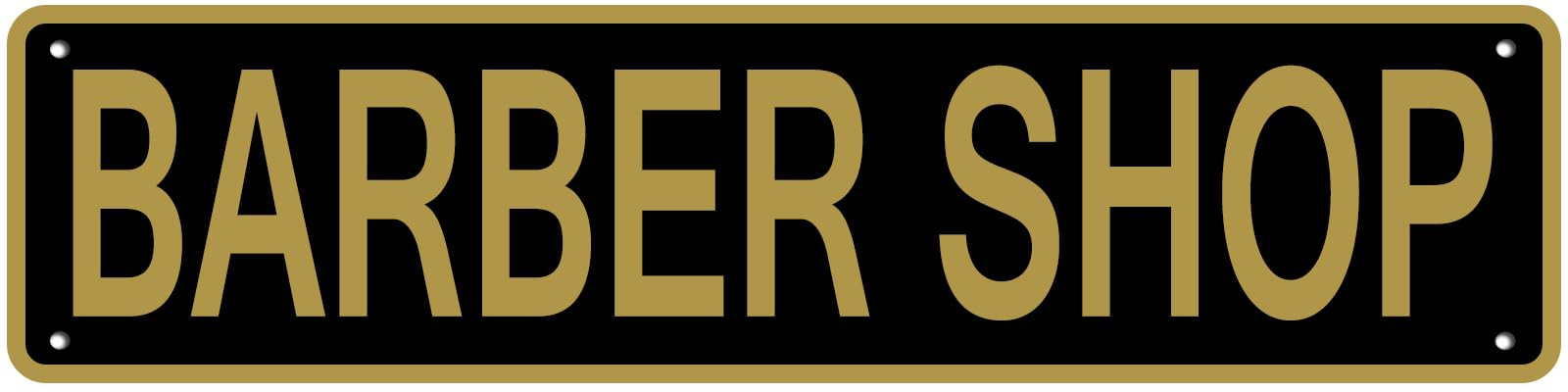 Vintage Tin Sign Barber Shop Sign Street Sign Retro Metal Sign for Home Bar Coffee Garden Indoor Ourdoor Decor 4x16Inch