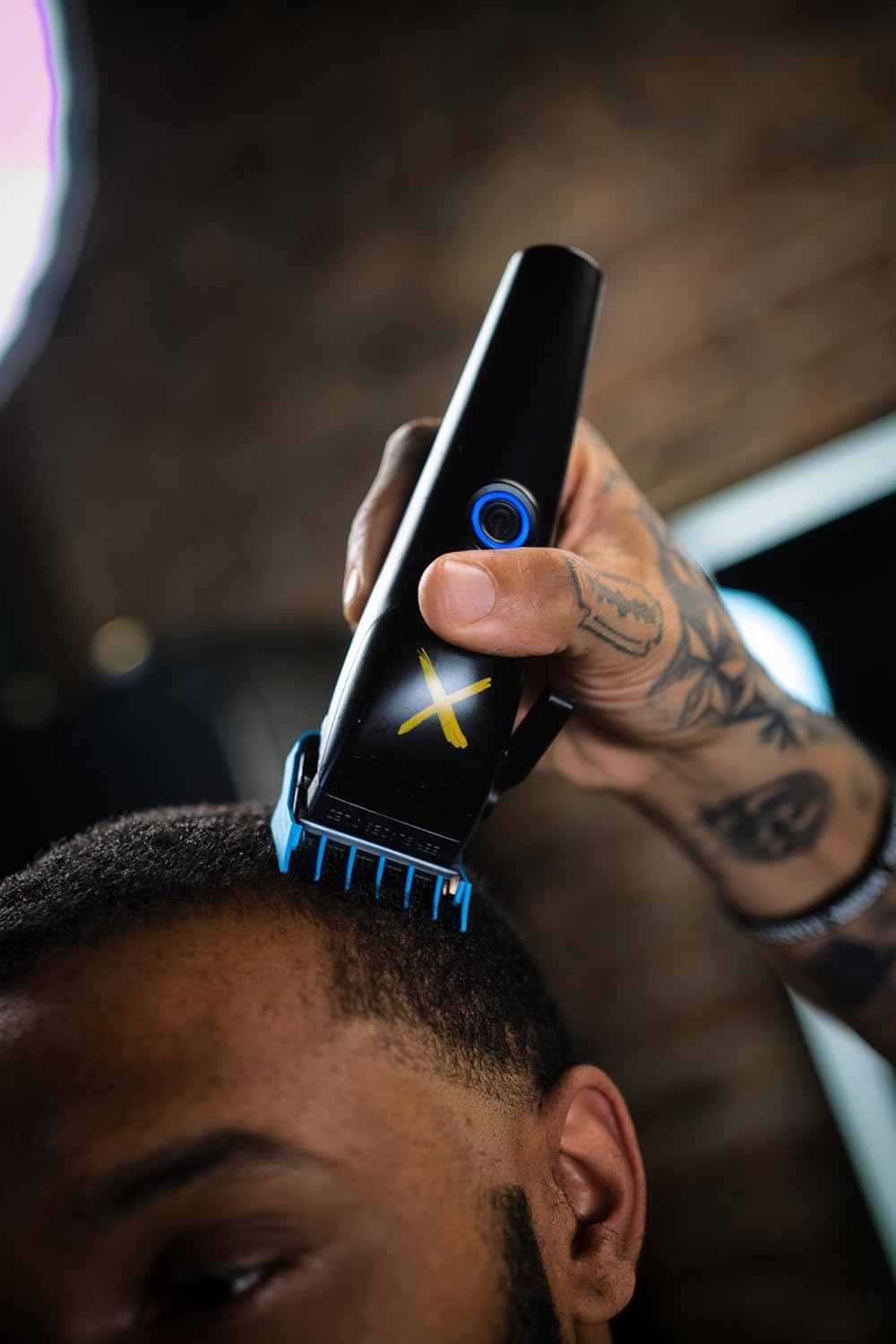 Stylecraft Instinct Professional IN2 Vector Motor Cordless Hair Clipper with Intuitive Torque Control, 3 Modular Lids