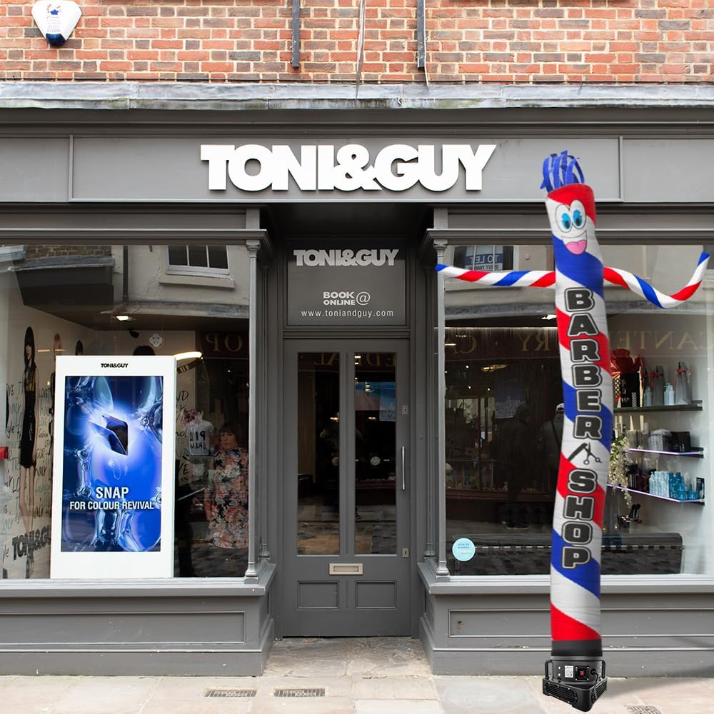 Barber Shop 20 Foot Tall Inflatable Tube Man Air Powered Dancing Puppet Guy for Outdoor Advertising, Replacement Dancer Only