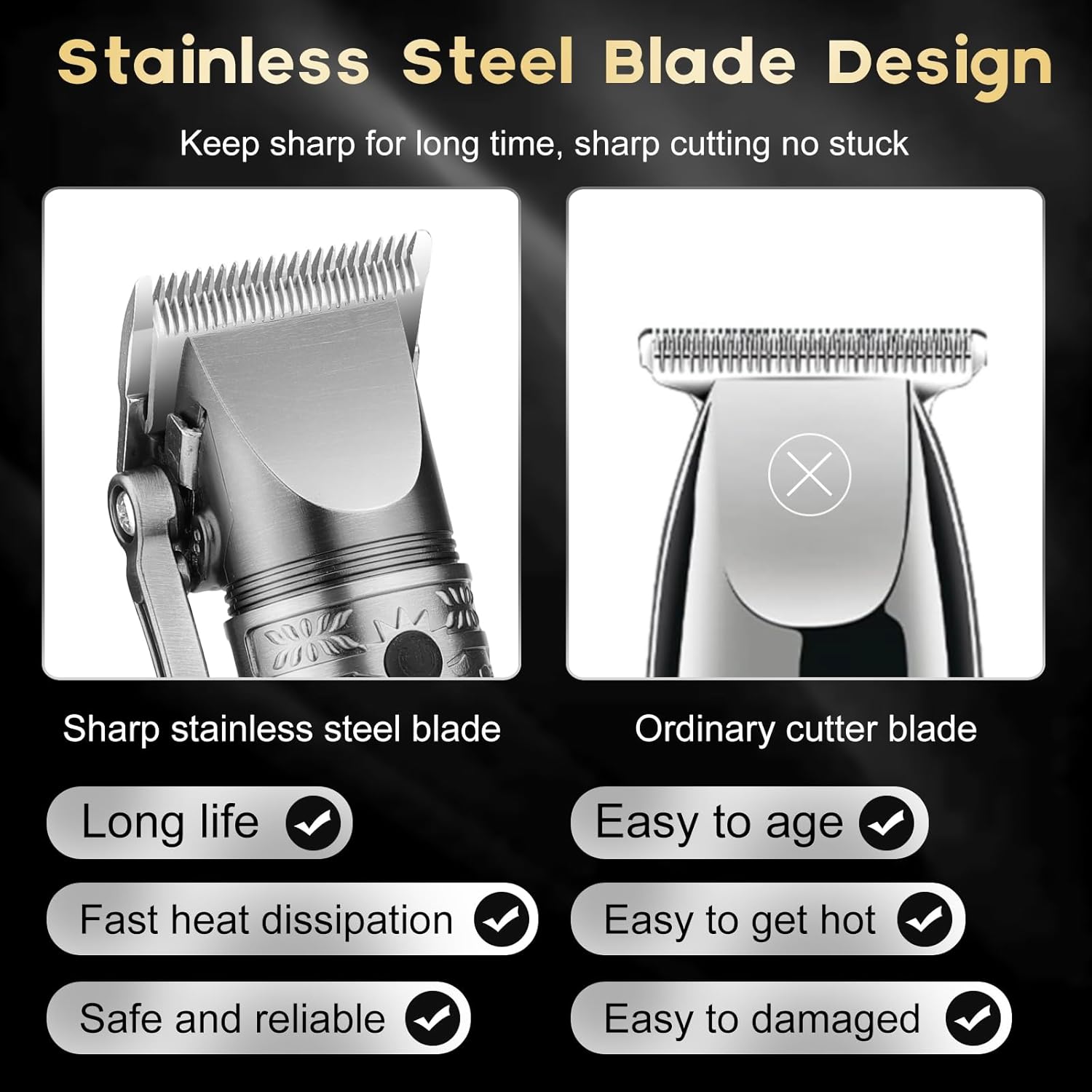 Hair Clippers for Man T-Blade Trimmer Nose Hair Trimmer Electric Shaver Set, Professional 4 in 1 Barber Clippers Set for Haircut, Men’s Grooming Kit with LCD Display, Ideal Gift for Him