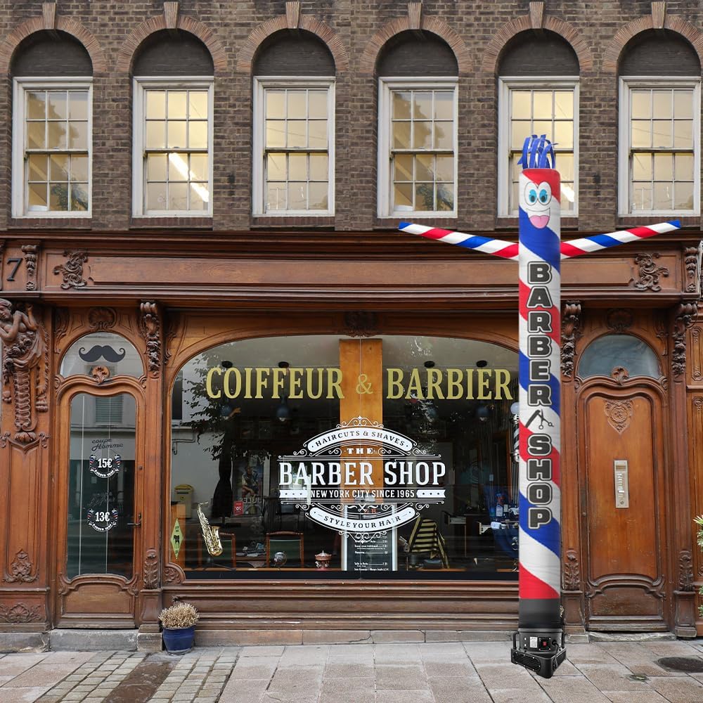 Barber Shop 20 Foot Tall Inflatable Tube Man Air Powered Dancing Puppet Guy for Outdoor Advertising, Replacement Dancer Only