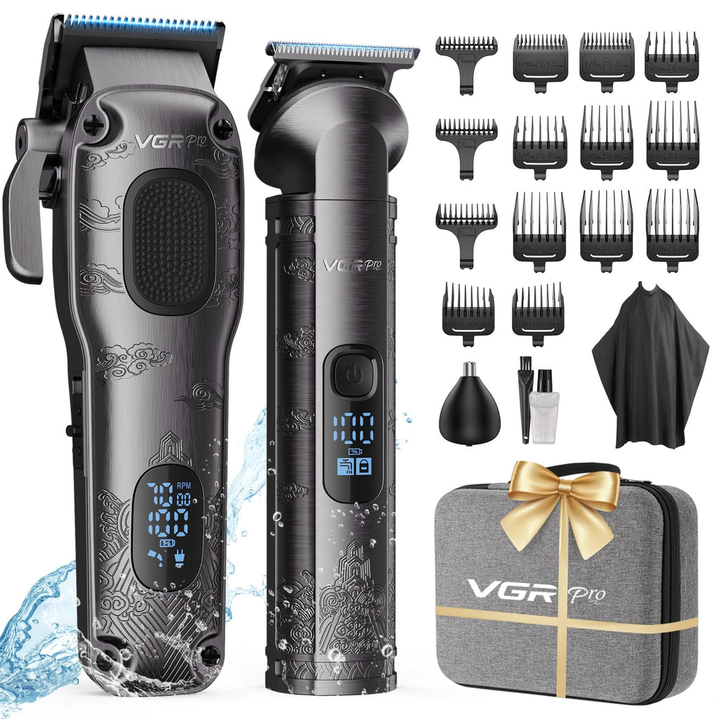 Hair Clippers for Men Professional, Cordless Hair Clippers for Hair Cutting, Mens Clippers and Trimmers Set, Electric Hair Trimmer for Men with Package Box